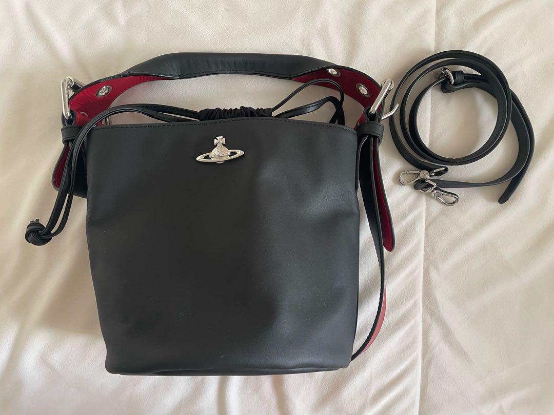 Vivienne Westwood★2WAY leather bucket bag・ハンドバック Vivienne Westwood bucket type 2-way shoulder bag handbag
