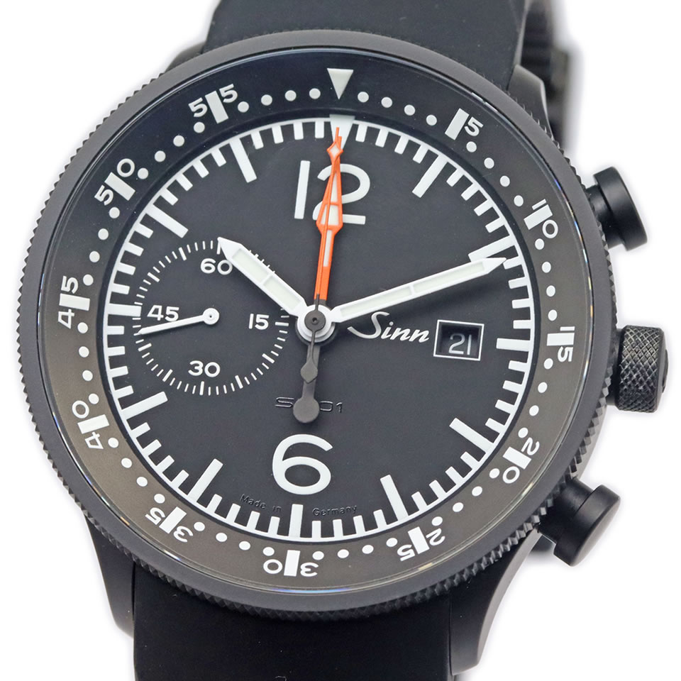 Sinn クロノグラフ 時計 黒 8339fd10-0cba-457a-bf25-