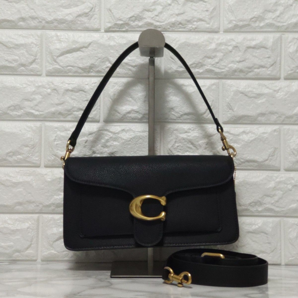 COACH Tabby 26 Shoulder Bag Black Leather Outlet 73995 | eBay
