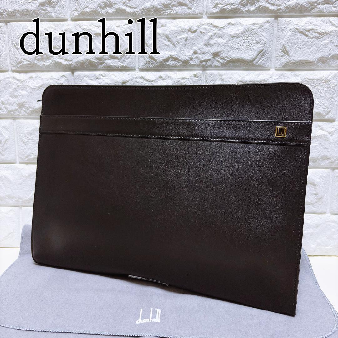 バッグ dunhill Document Case Leather bag Black dunhill Document Case | Cadogan Single Gusset | Black